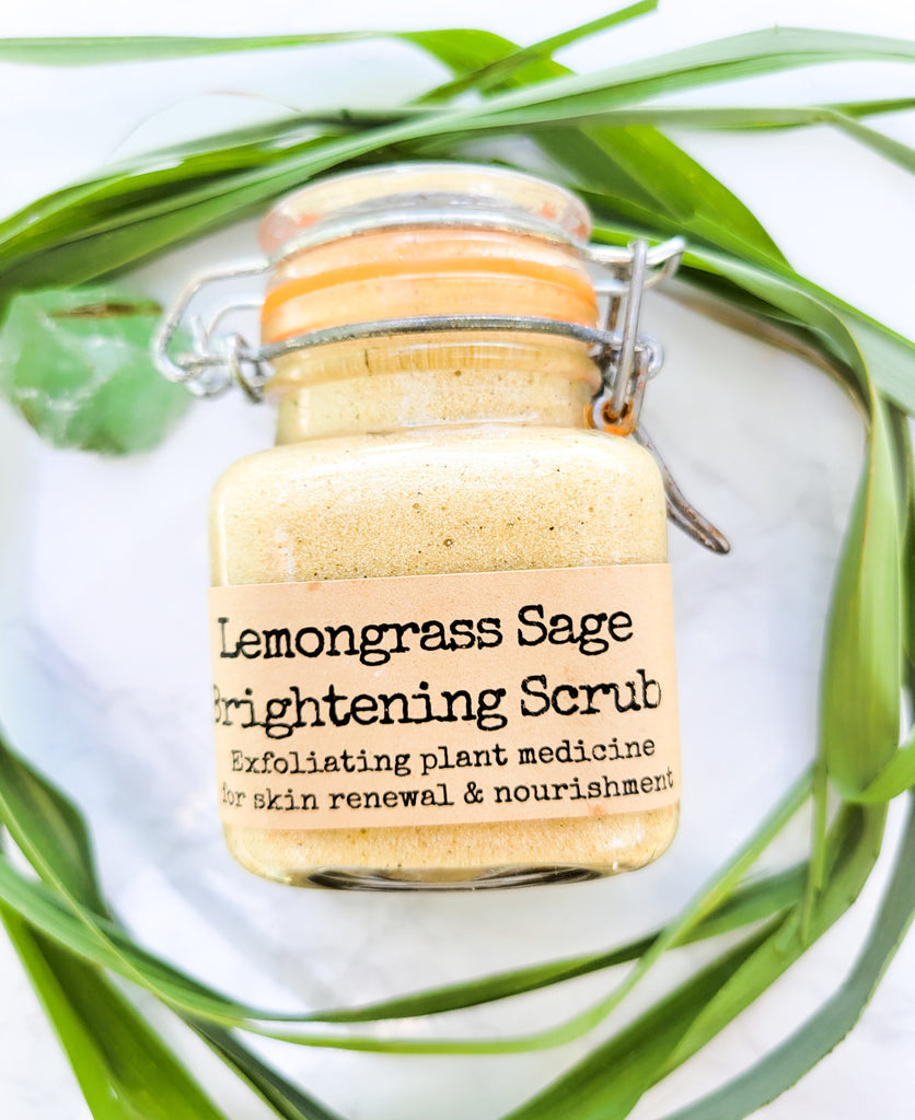Lemongrass Sage Face Brightening Scrub